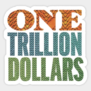 eine - one billion dollar tv series graphic design Sticker